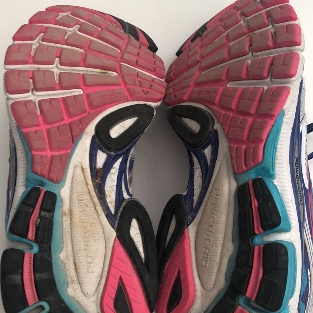 Saucony Guide 8 running shoes with mesh sides size 9 colors of silver blue white - Picture 6 of 8